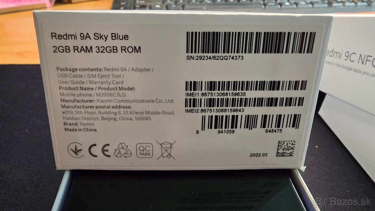 Predam Xiaomi 9C NFC 64GB, Xiaomi 9A sky blue 32GB - 5