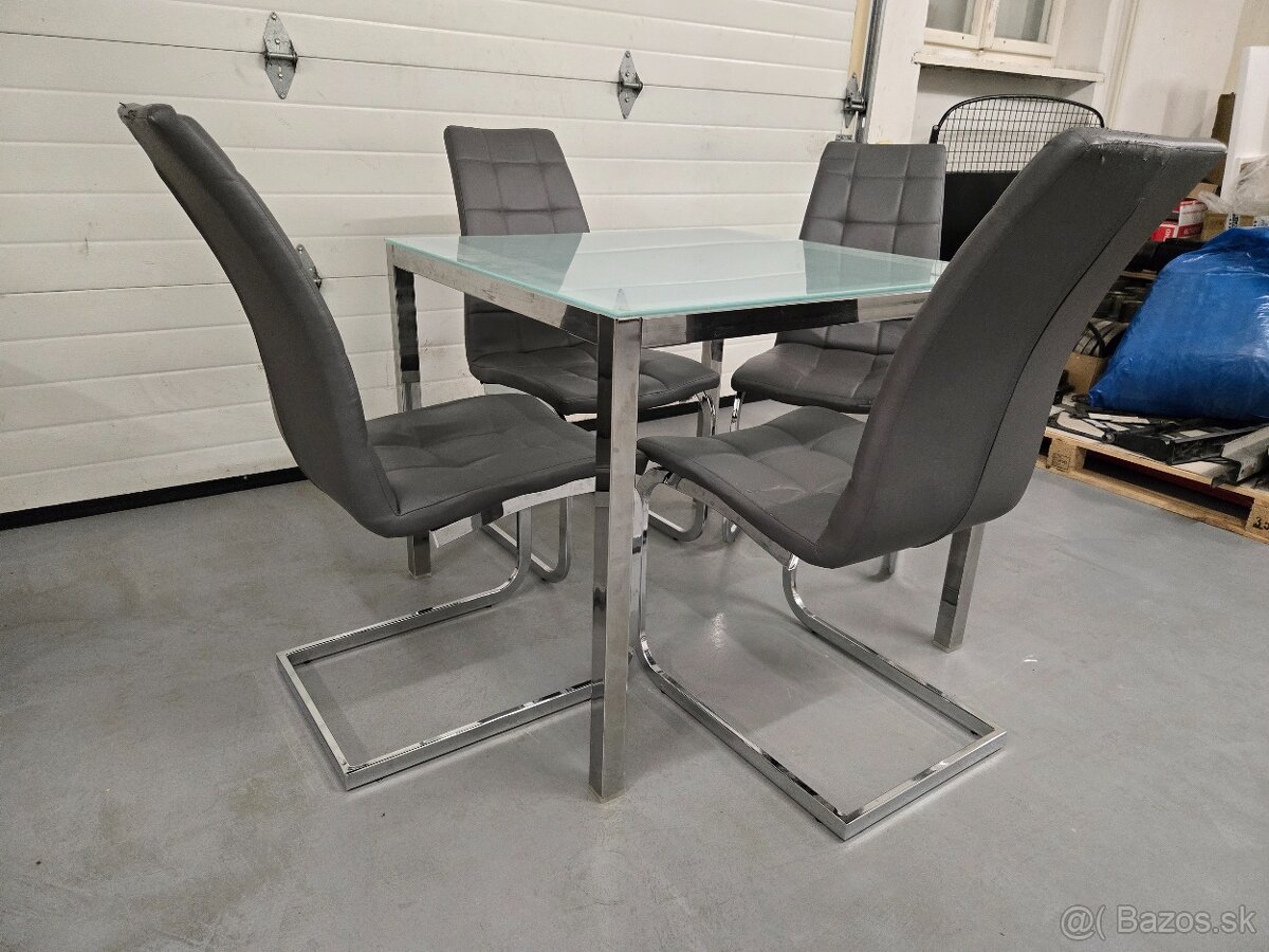 Moderná kuchynská sedacia súprava stôl + 4 stoličky - 5