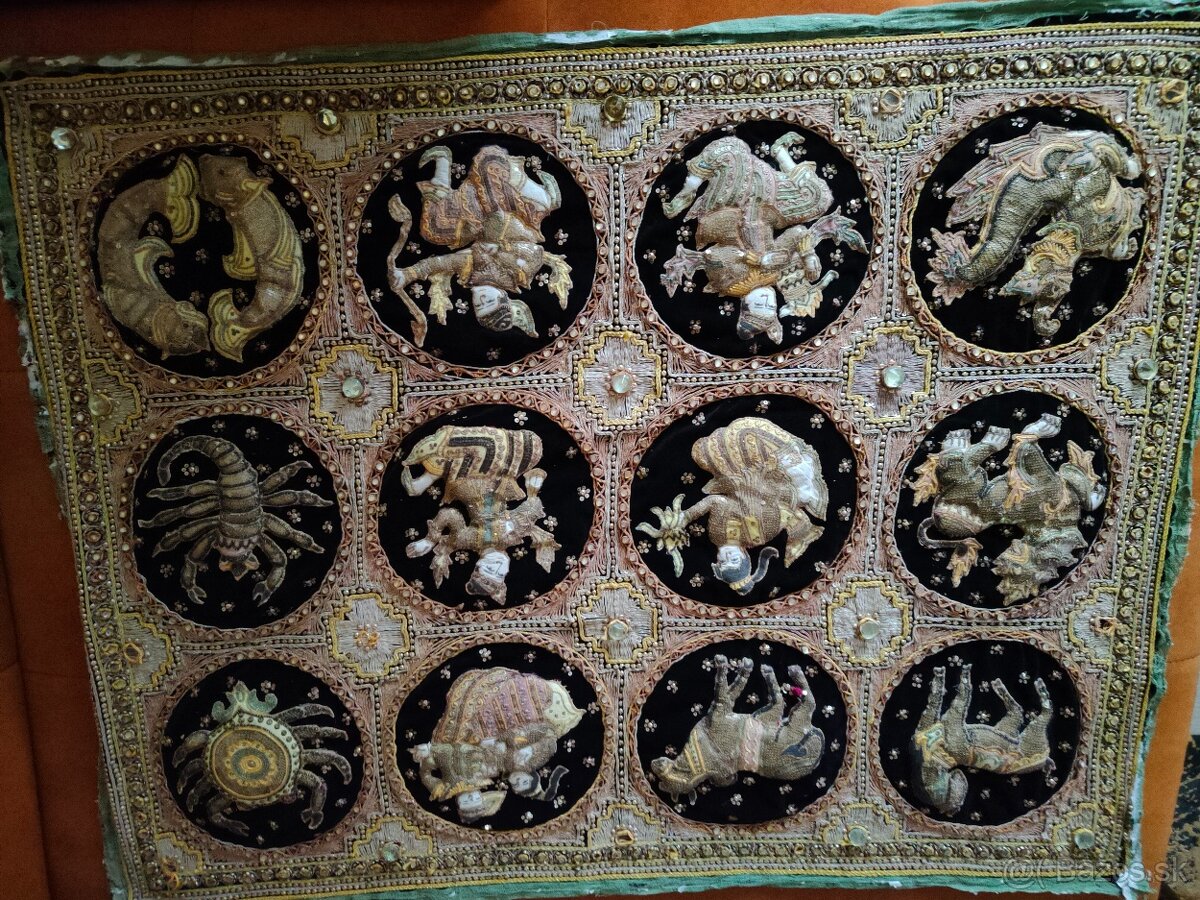 Vzácny gobelín Kalaga Barmská - 5