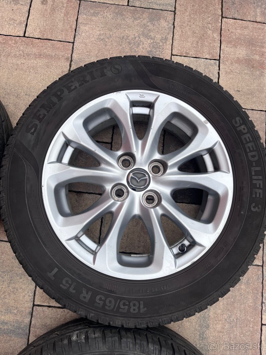 Orig. hliníkové disky Mazda 2 R15, 4x100 - 5