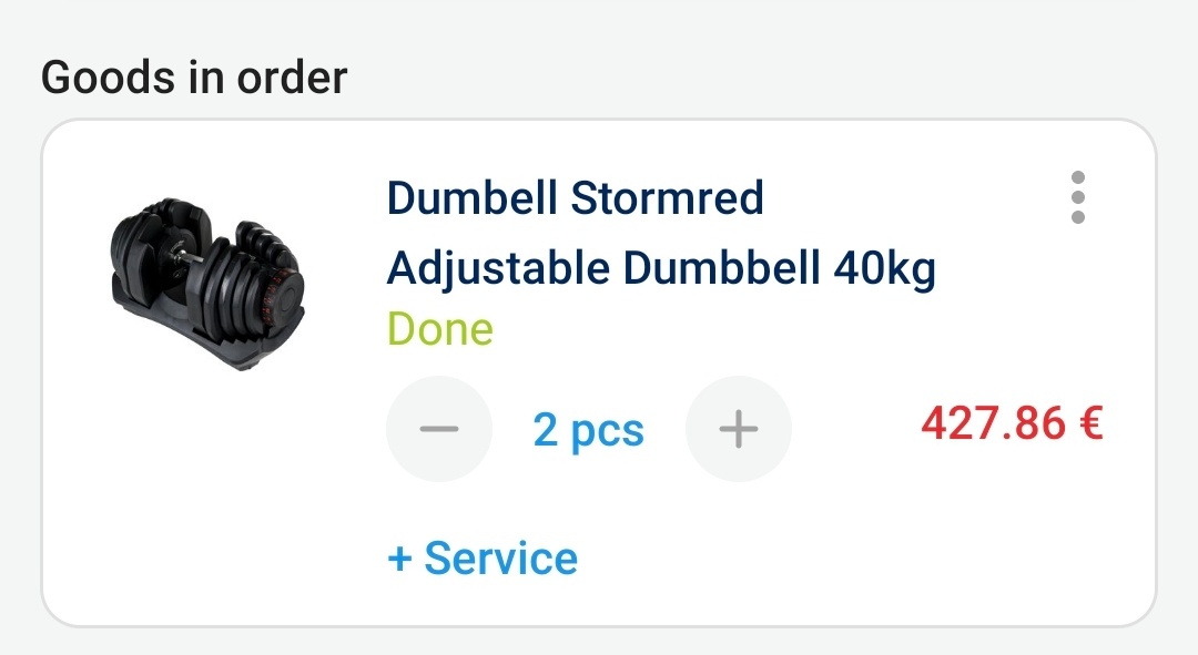 Nastaviteľné činky stormred 5-40kg - 5