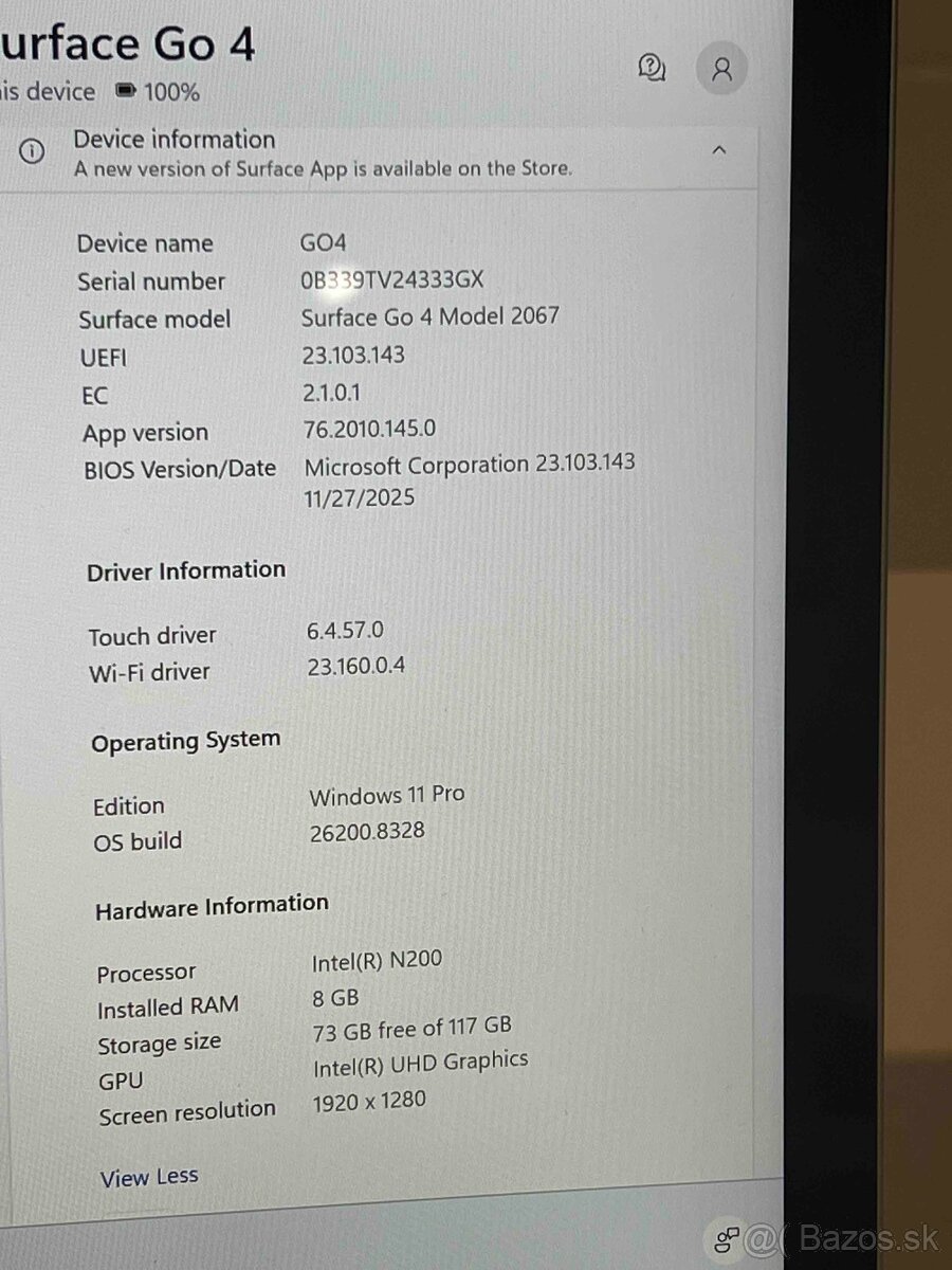 Microsoft Surface Go 4 – TOP stav, záruka do 1/2028 - 5