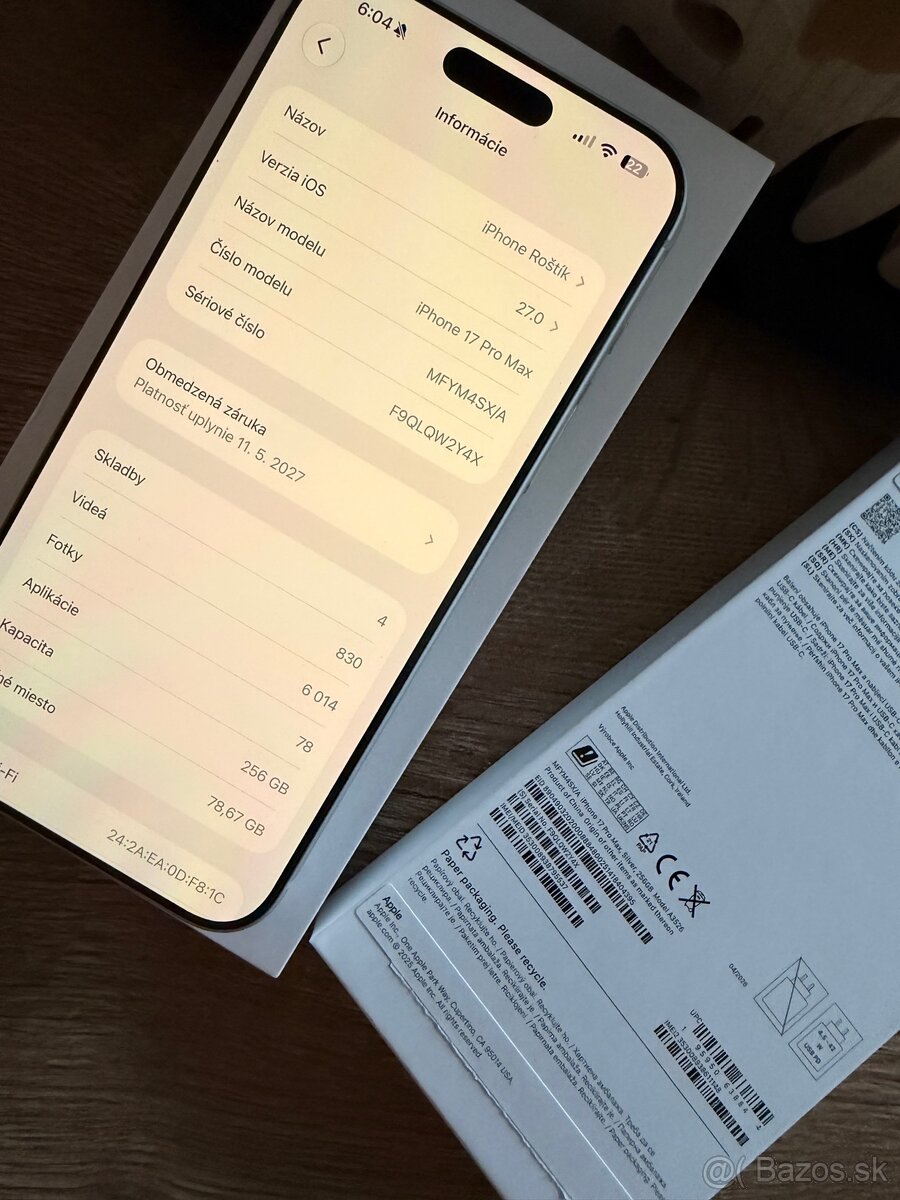 Predam iPhone 17 pro max 256gb silver - 5