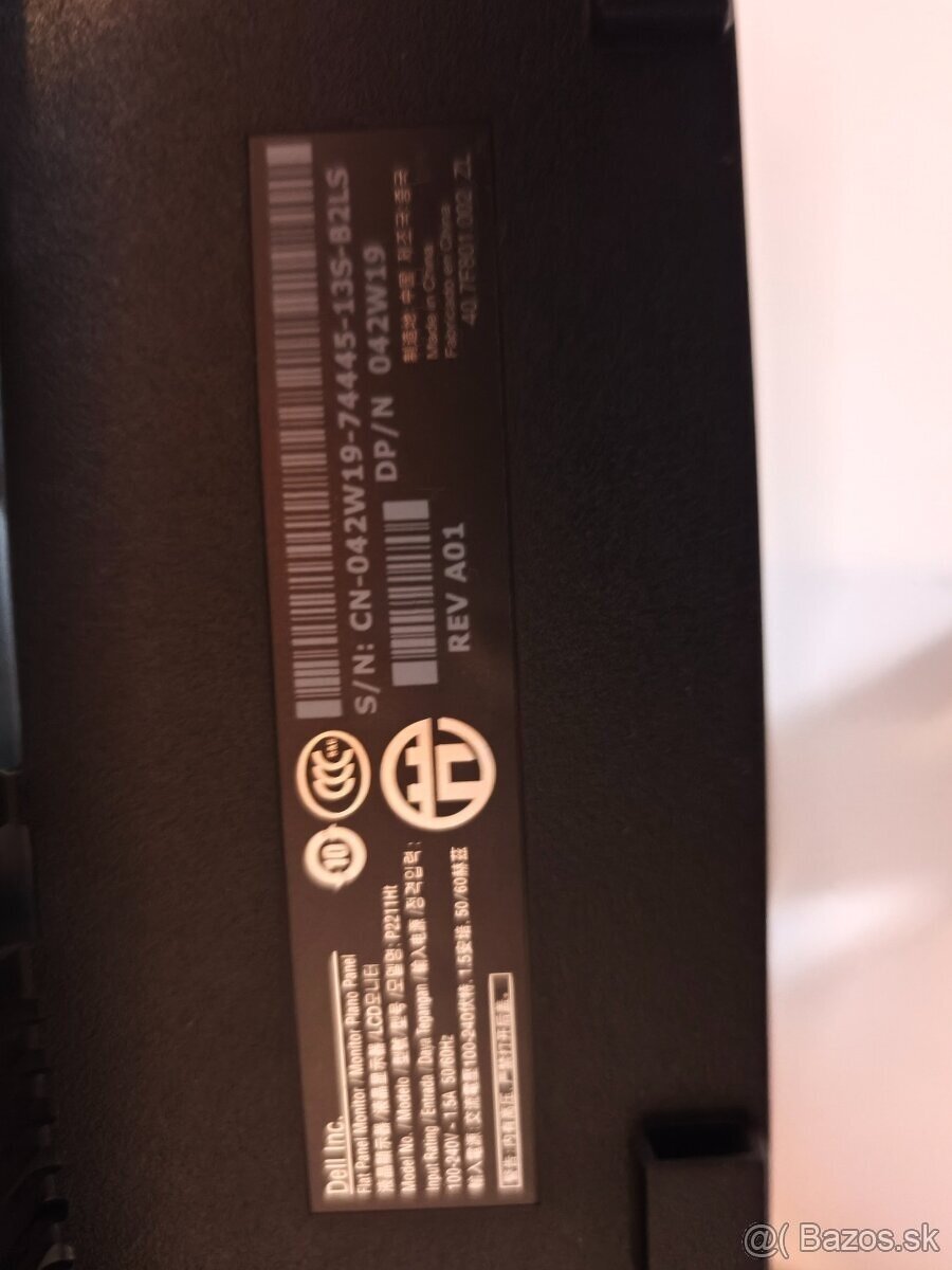 monitor 22' Dell P2211HT 42W19 - 5