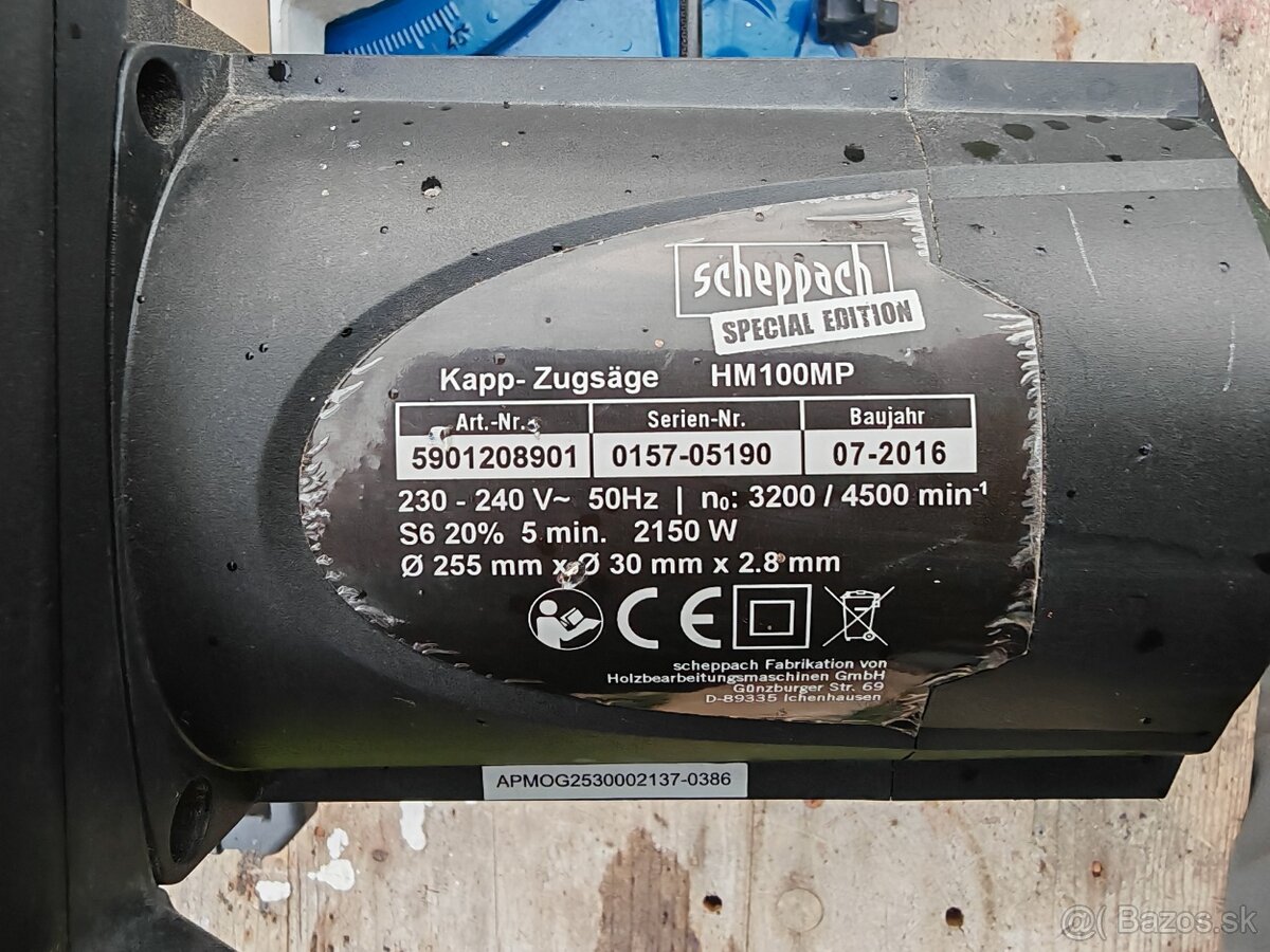 Scheppach HM 100MP, pokosová píla - 5