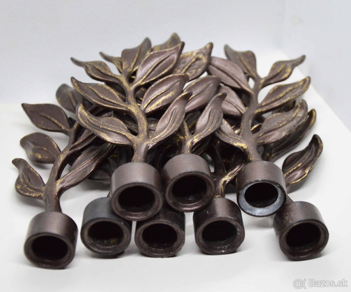 Kovové koncovky na garnižovú tyč "stromčeky" - 5