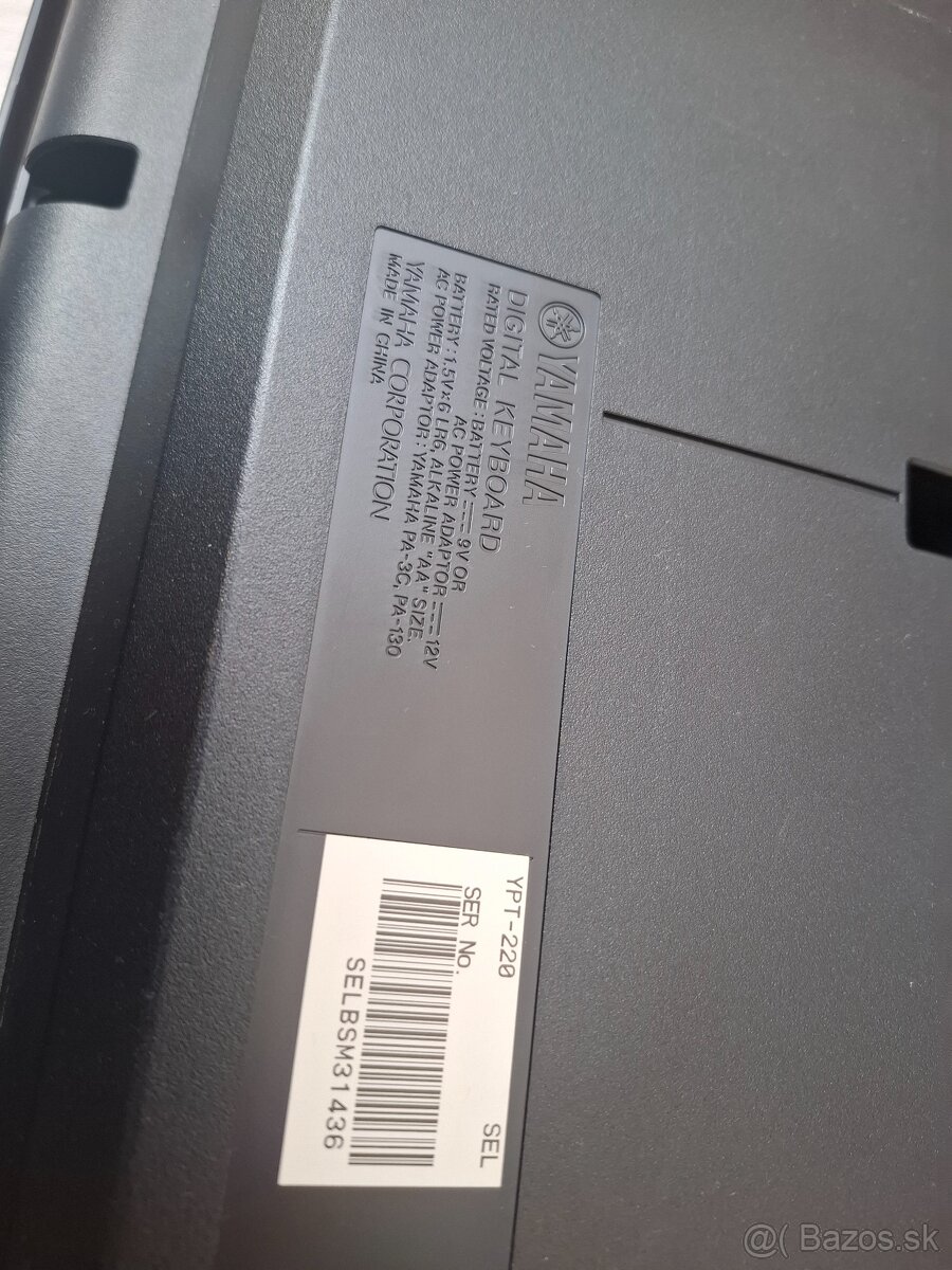 Yamaha YPT-200 prenosný keyboard - 5