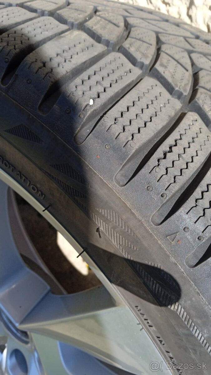 Škoda R17 originál disky 5x112 + zimné Fulda 225/45 R17(6mm) - 5