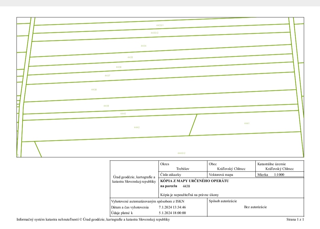 Orná pôda - k.u. Kráľovský Chlmec -8153,41 m2 -PREDAJ - 5