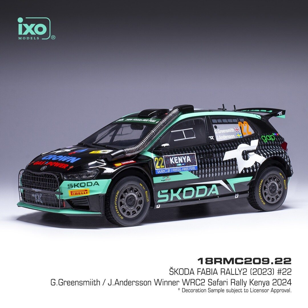 Modely Škoda Fabia Rally2 1:18 IXO - 5