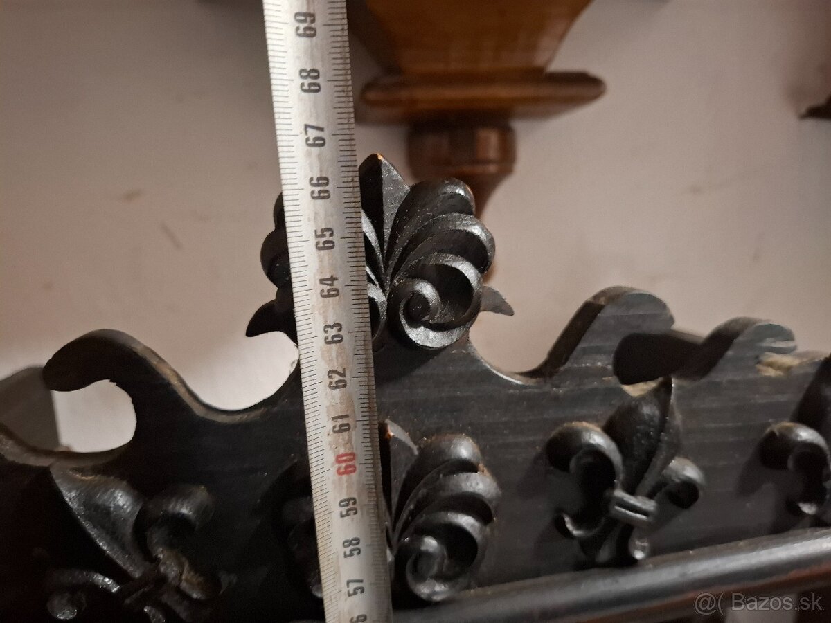 Predám funkčné starožitné nástenné hodiny Junghans zdobené s - 5