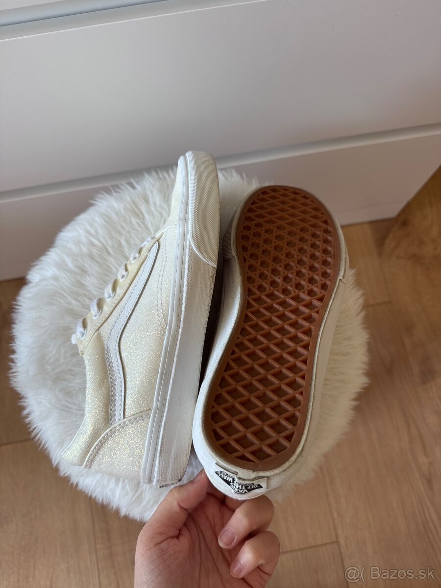 Vans Old Skool Glitter/White - 5