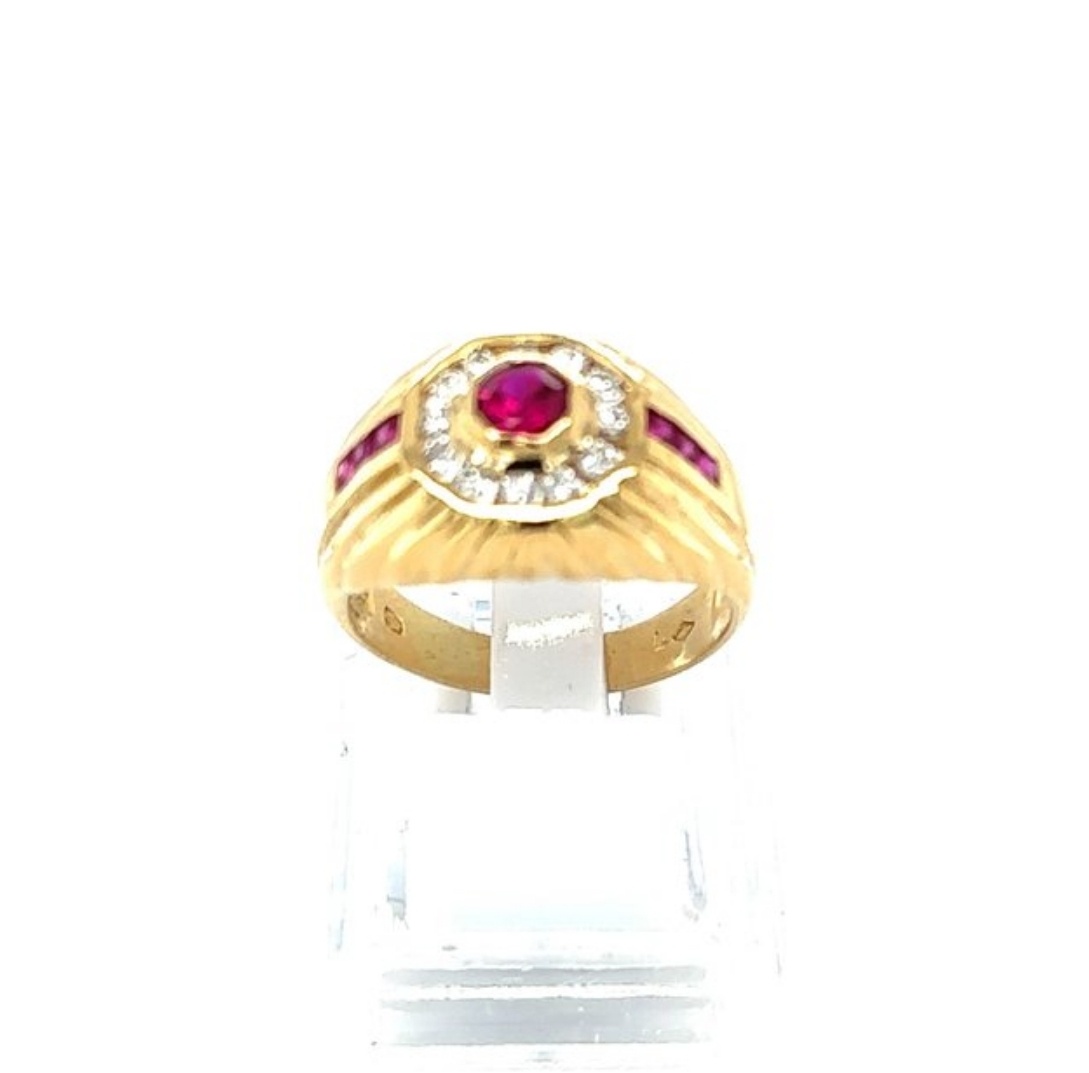 Predám diamantový prsteň s rubínmi - 5