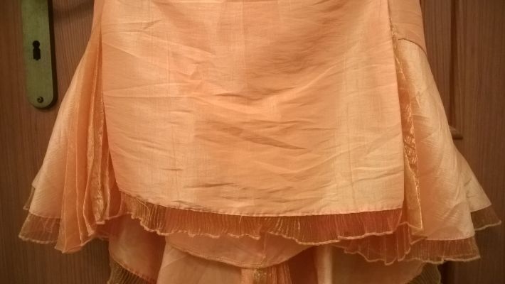 Oranžové spoločenské šaty - 5