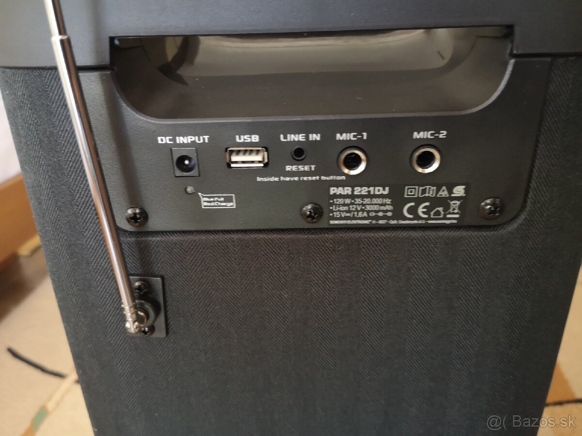 Predám bezdrôtové DJ Repro Sal PAR221 s BT mikrofonom - 5