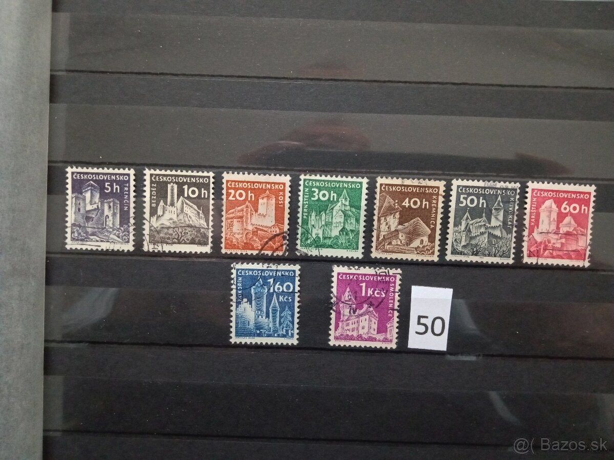 Poštové známky č.435 - ČESKOSLOVENSKO III - 18 sérií - 5
