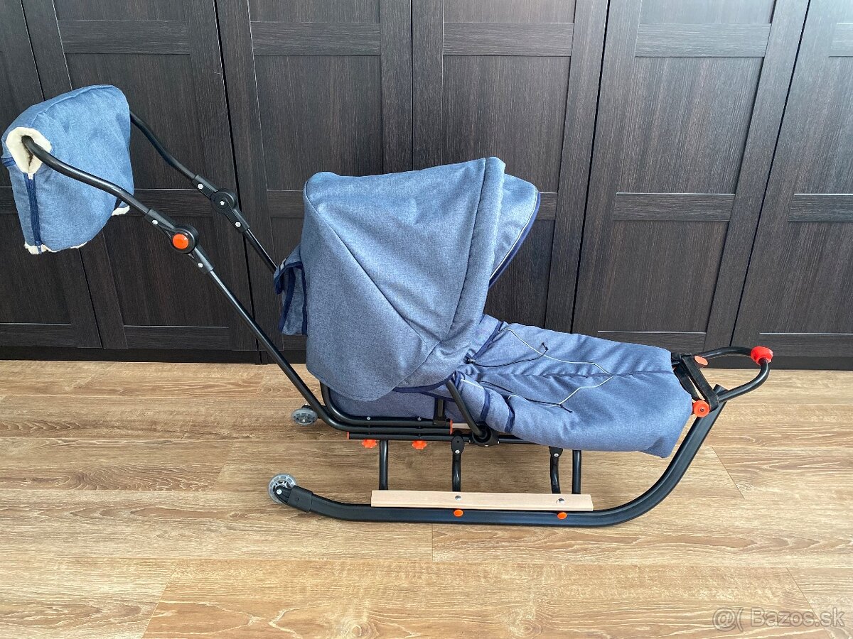 Detske zimne sánky s fusakom - 5