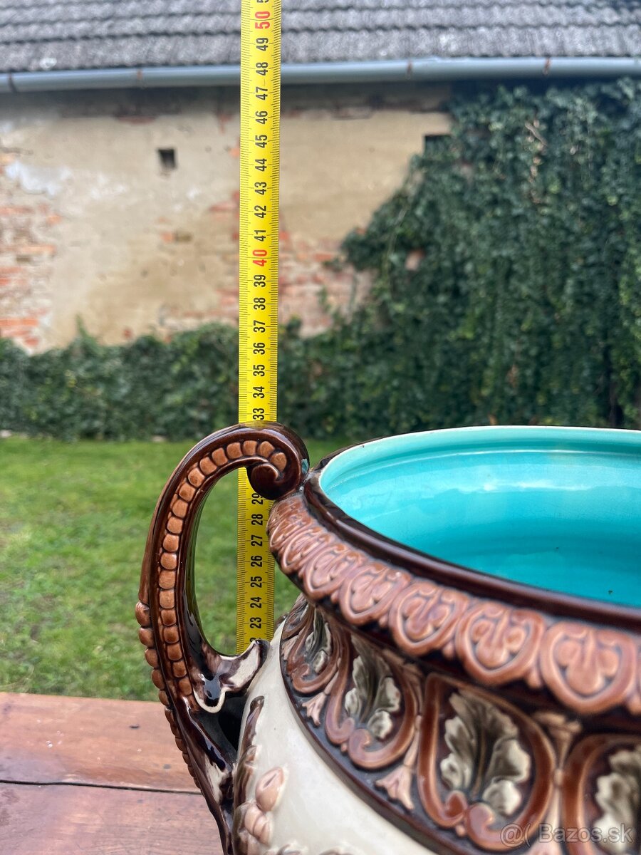 Obrovský majolikový kvetináč - 5