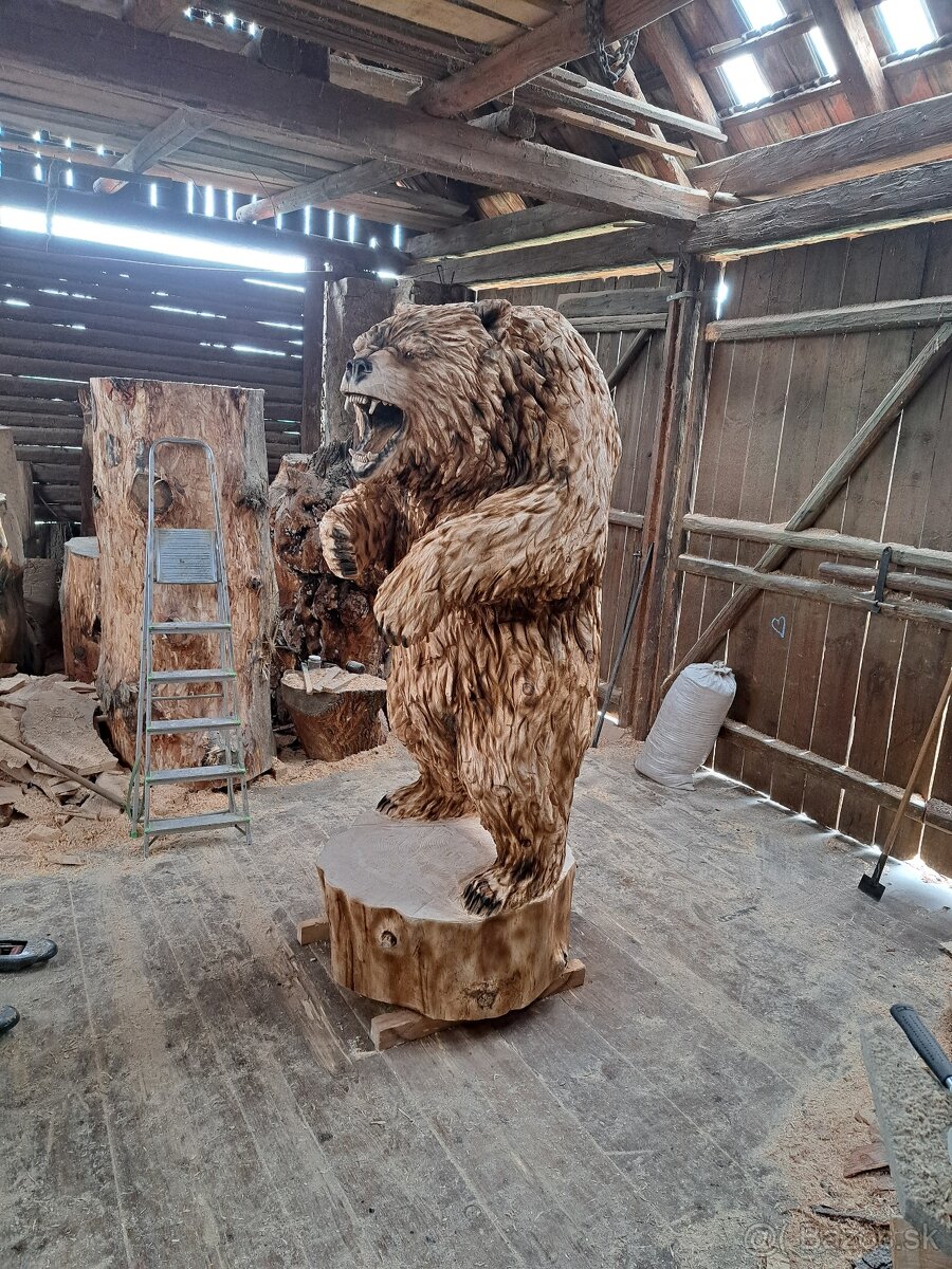 Drevorezba medved z dreva - 5