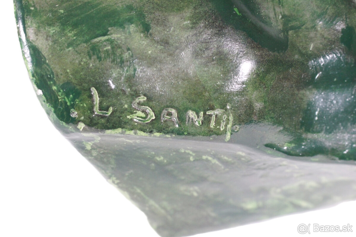 art deco skulptúra,L.Santi - 5