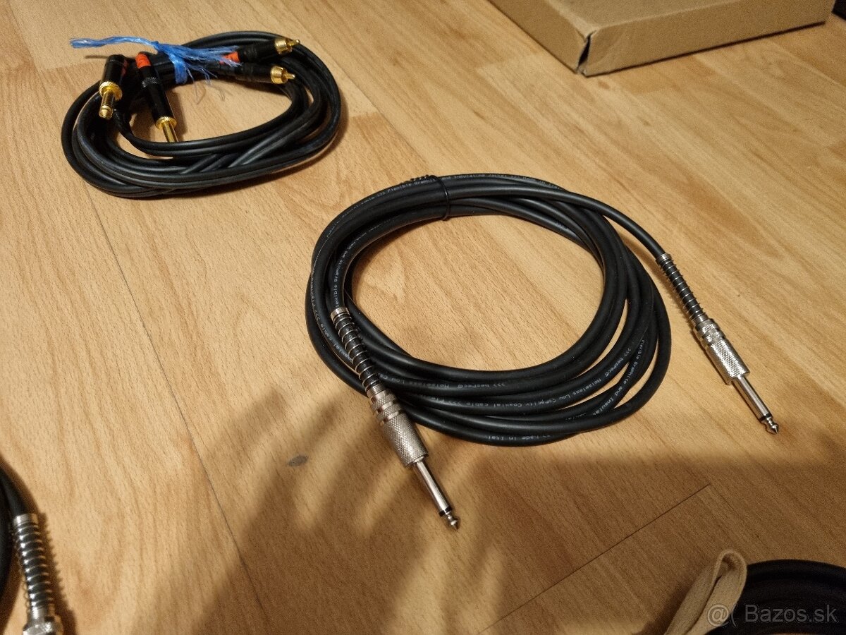 Predám kvalitne audio káble 4.5m (jack, xlr3, cinch) - 5