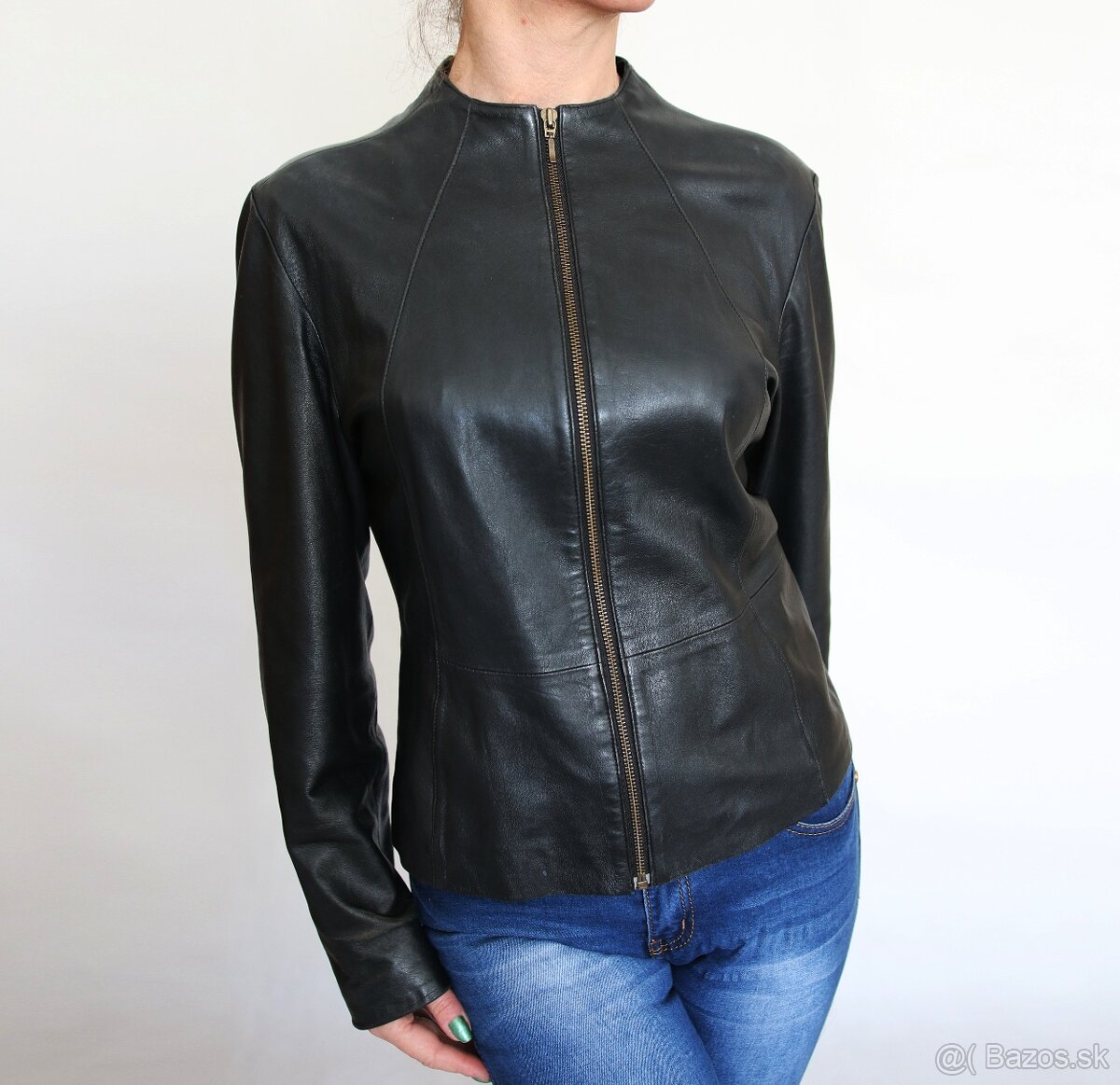 Kožená dámska bunda Marks&Spencer veľ.40 - 5