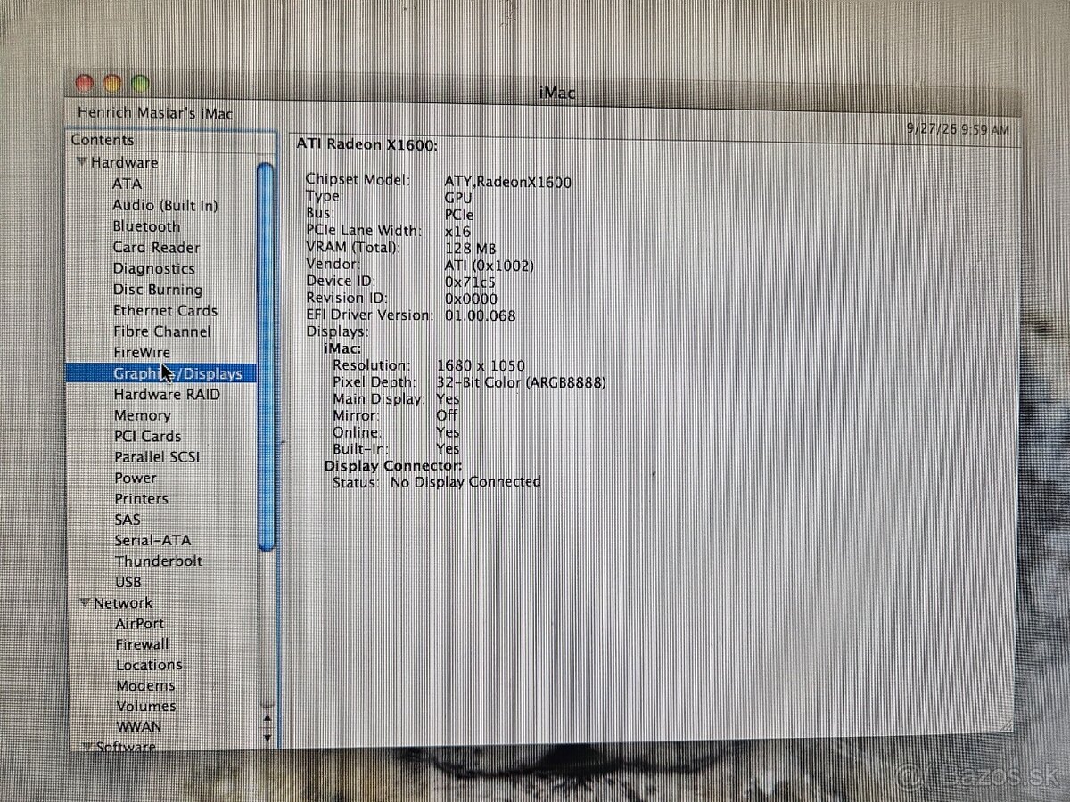 Vintage: Funkčný iMac 20" Intel Core Duo iTunes Apple - 5