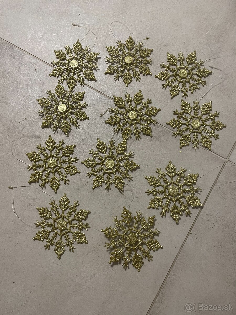 Vianočné ozdoby zlaté - 5