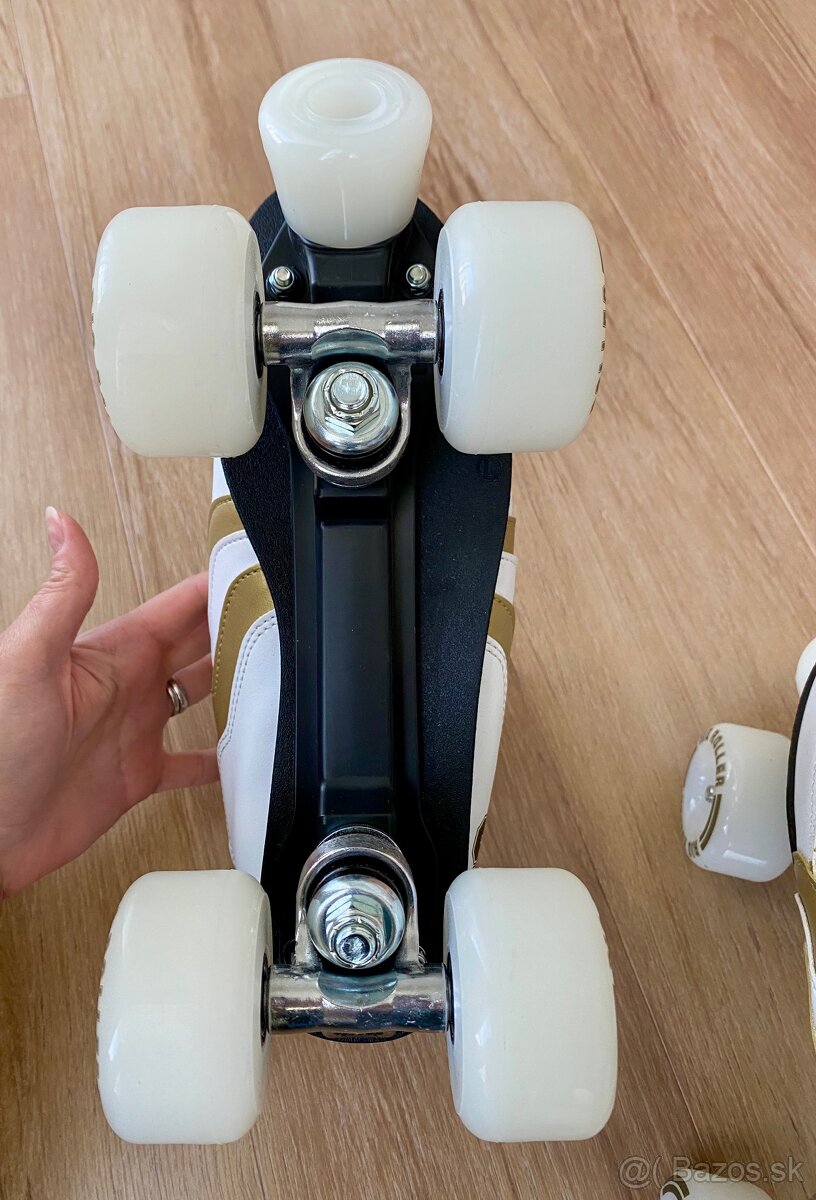 Rio Roller Varsity White/Gold vel. 40,5 - 5
