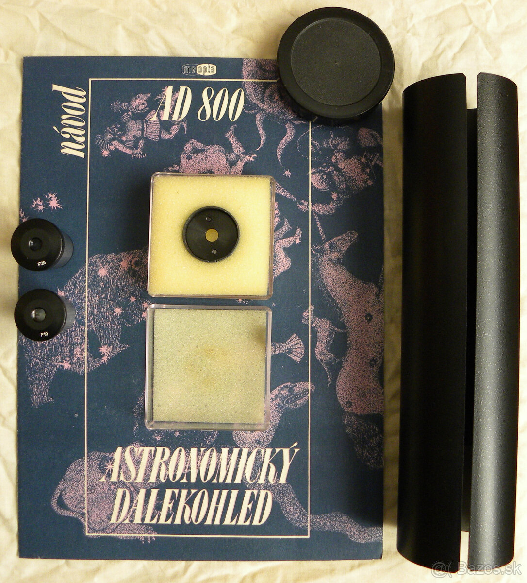 Astronomický ďalekohľad Meopta AD800 a okuláre - 5