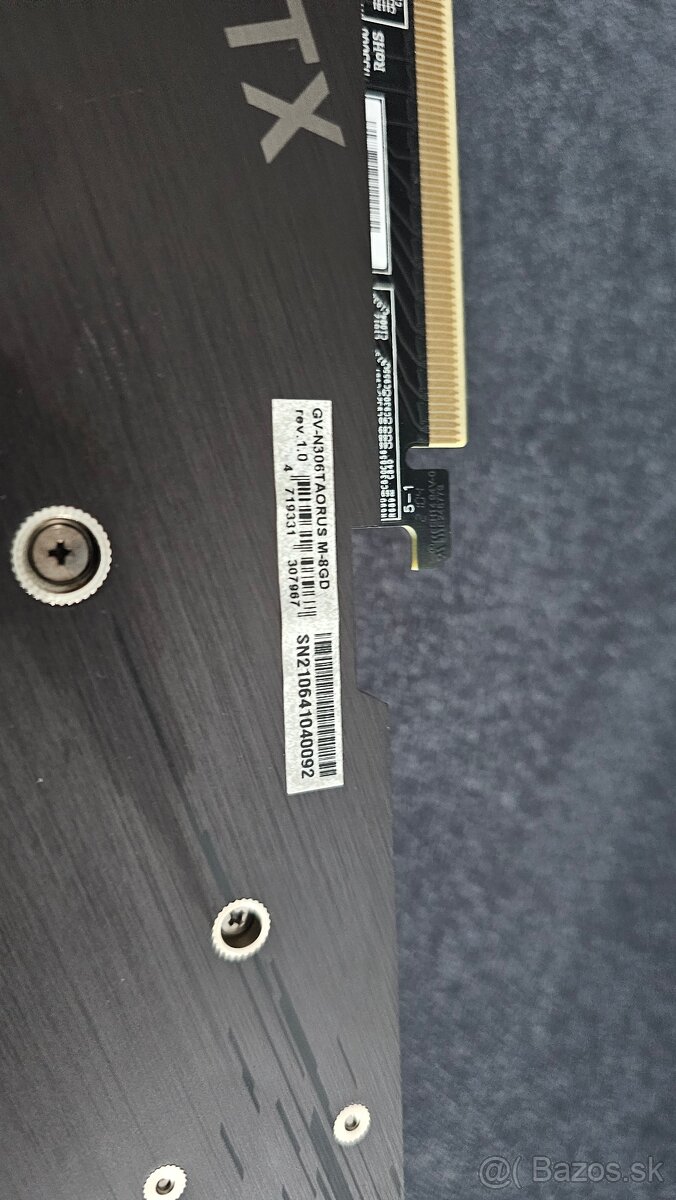 Predam Gigabyte RTX 3060 Ti 8GB OC Aorus RGB - 5