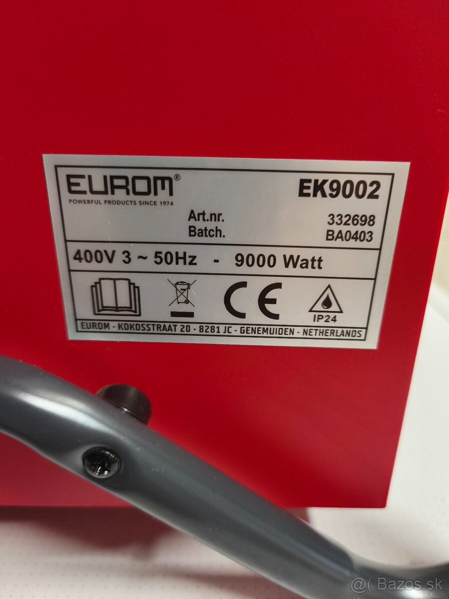 Nový elektrický ohrievač EUROM 9 kW - 5