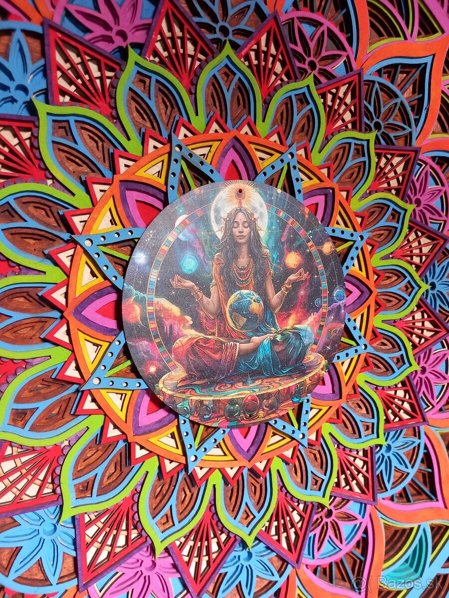 obraz - 5 vrstvová drevená mandala - 5