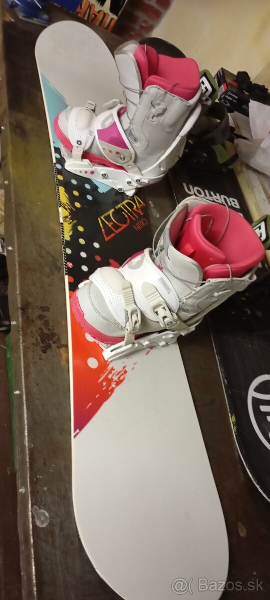 Snowboard Nitro 149 cm, komplet set - 5