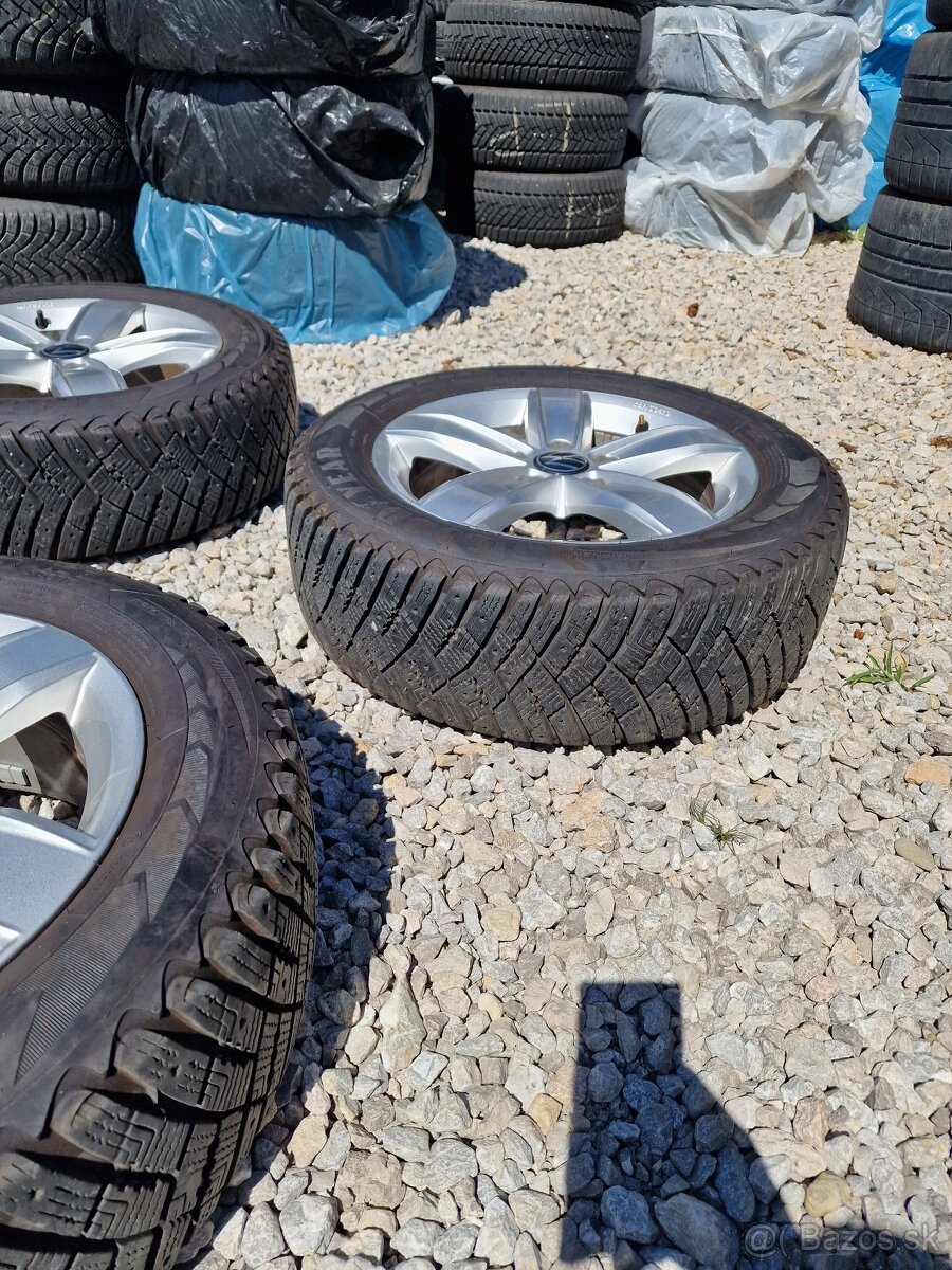 5x112 R16 orig. Volkswagen T-Roc + 205/60 R16 zimné sada - 5