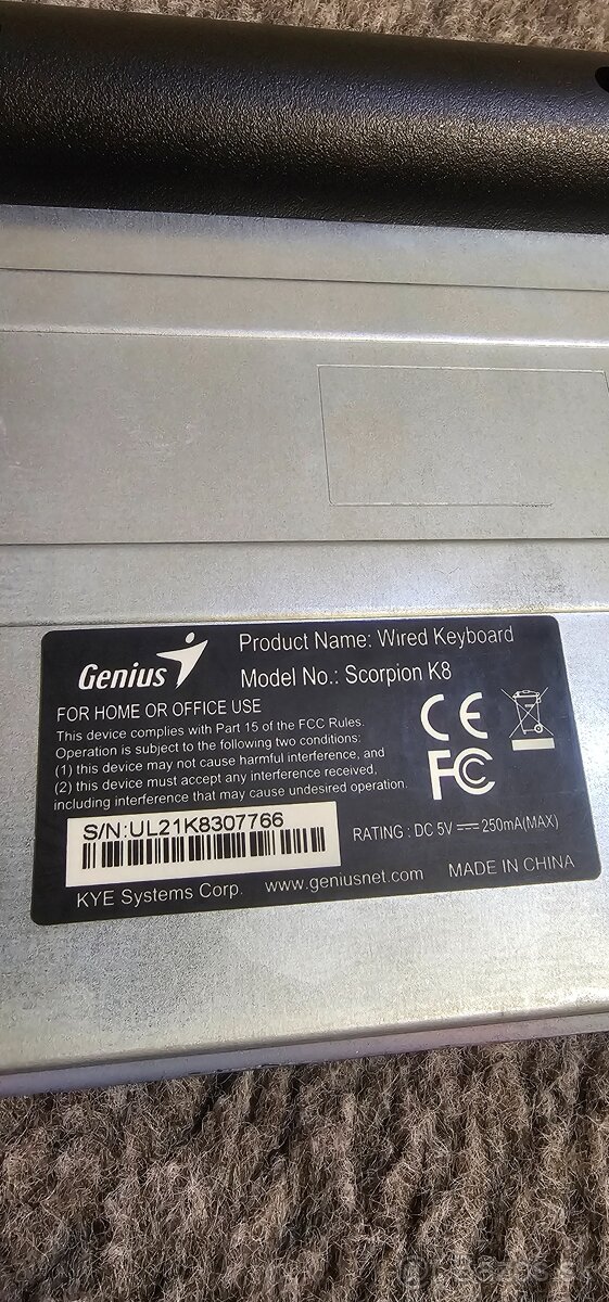Klávesnica genius scorpion k8 - 5