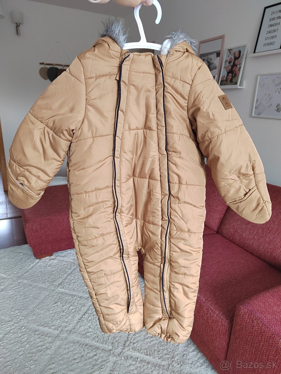 Zimná kombinéza hnedá v.86 - 5
