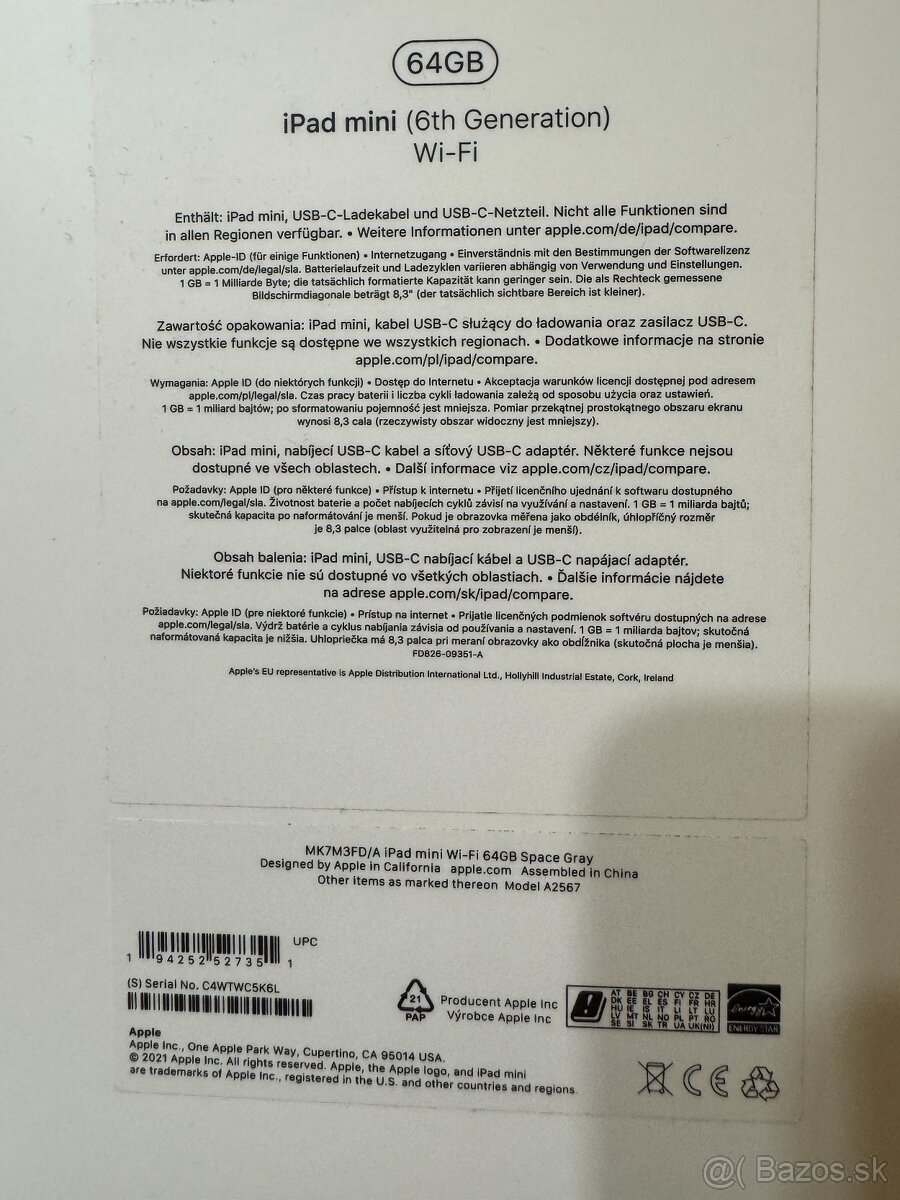 Apple iPad Mini 6 WiFi 64 GB - 5