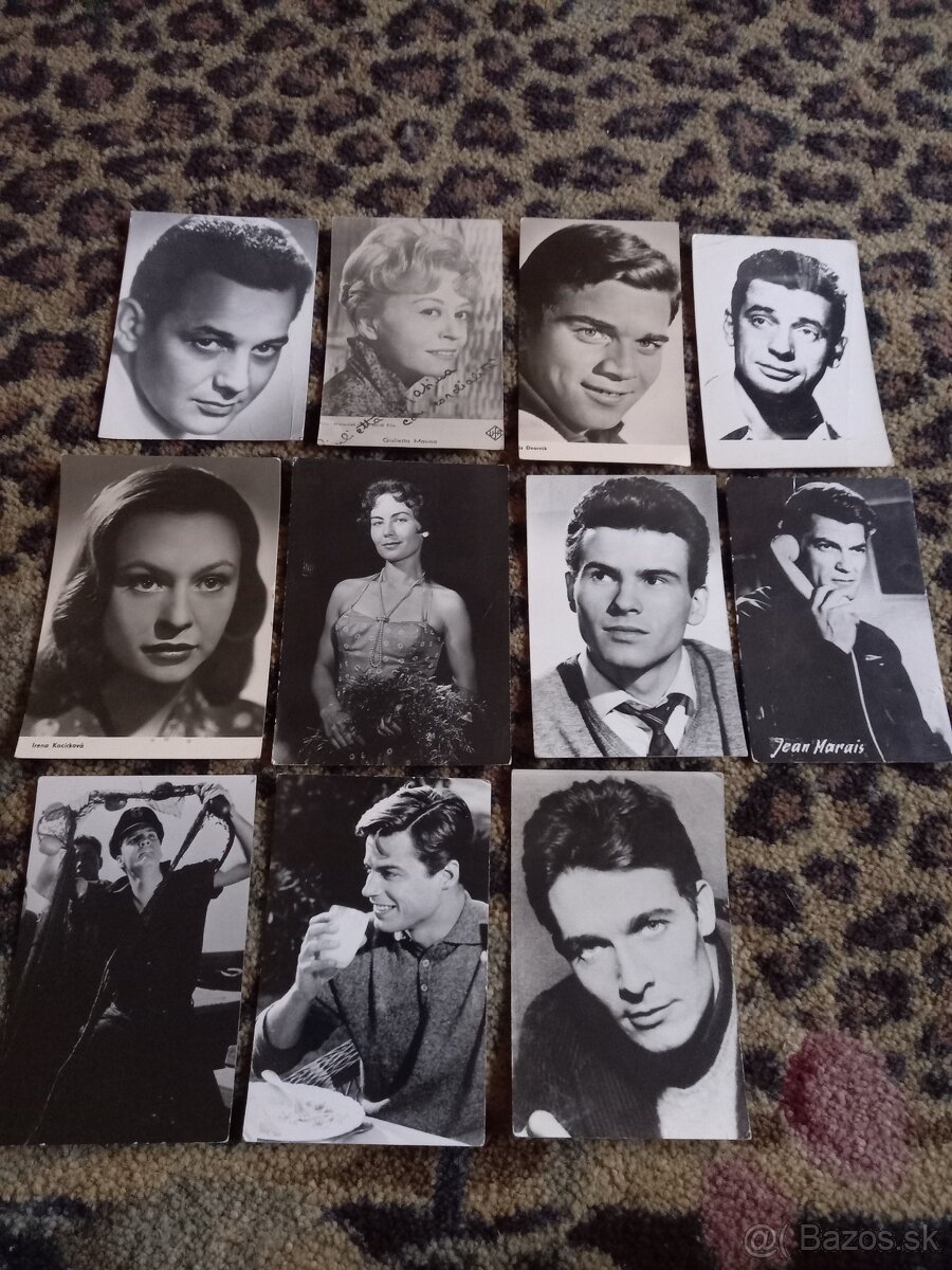 Retro pohľadnice hercov - 5