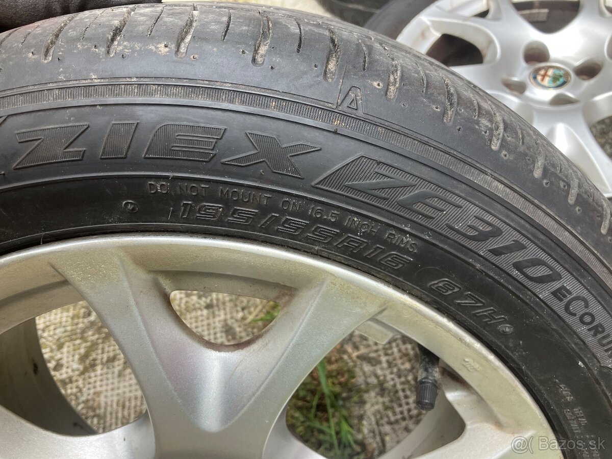 Kolesá Alfa romeo + falken 195/55 R16 - 5