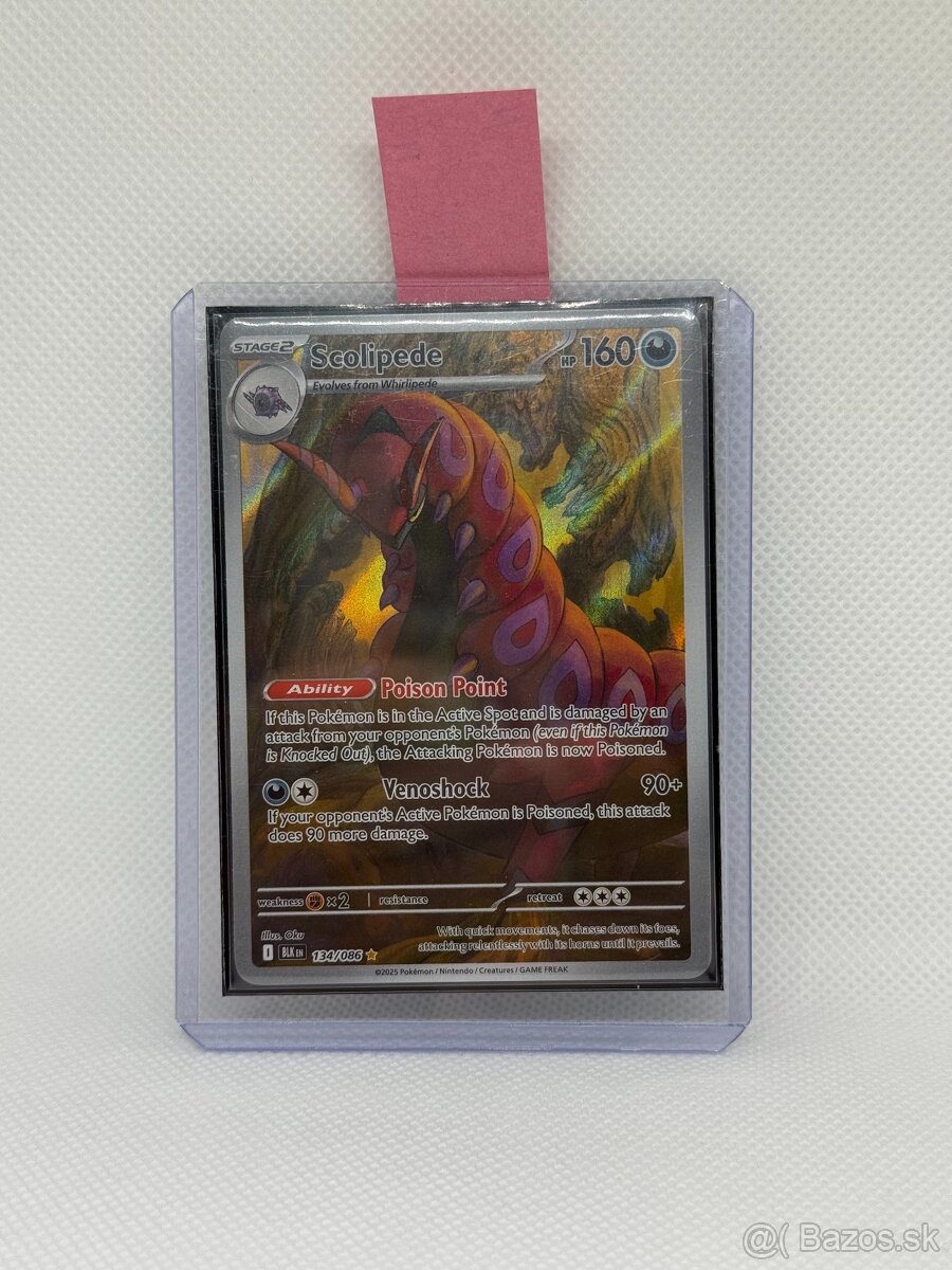 Pokémon karta Scolipede 134/086 – N MINT – ORIGINÁL - 5