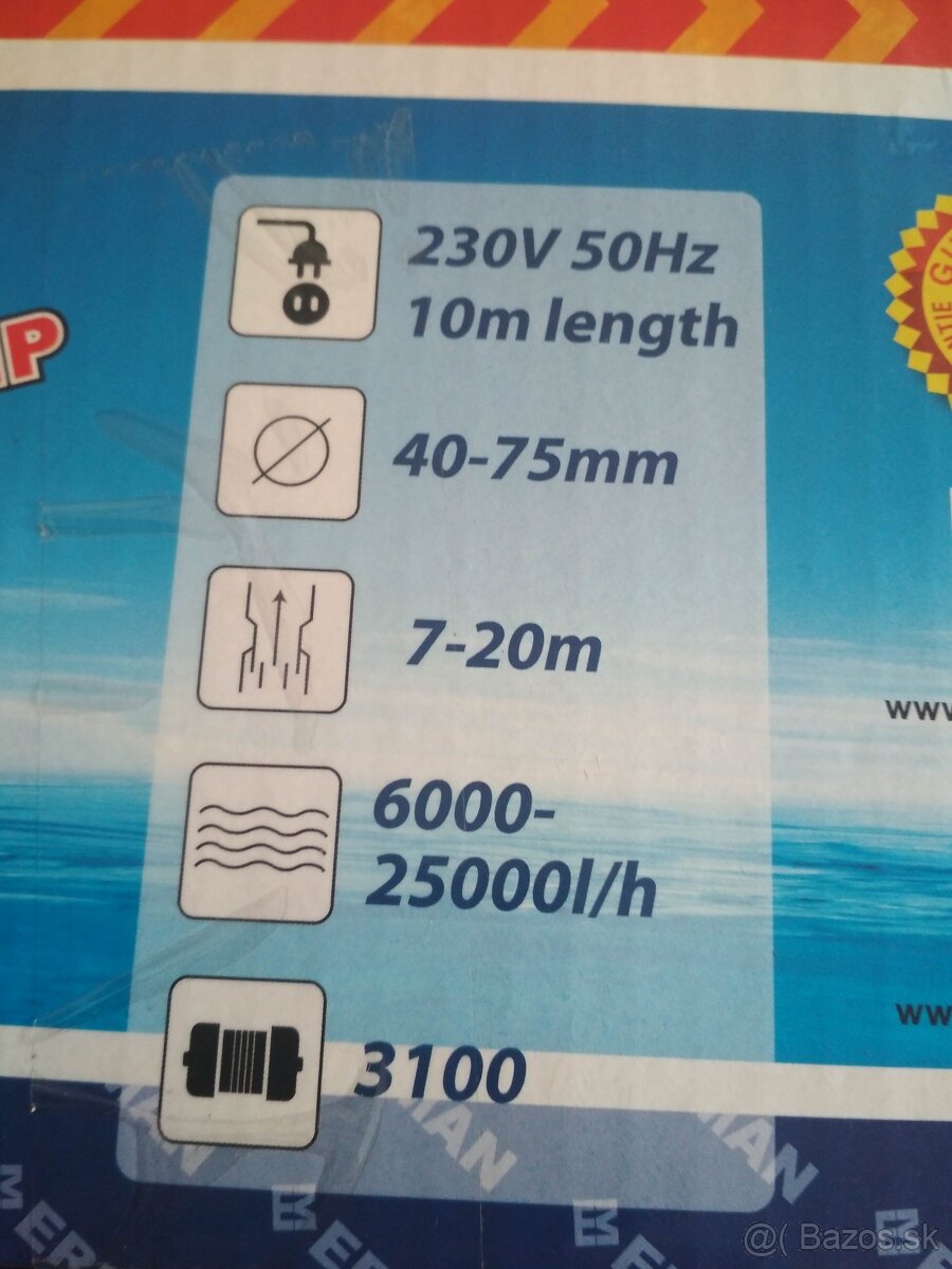 Kalové ponorné čerpadlo s drvičom Erman-nové - 5