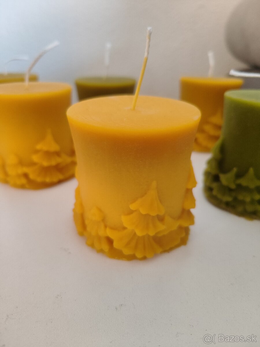Ručné robené vcelovoskove sviečky - 5
