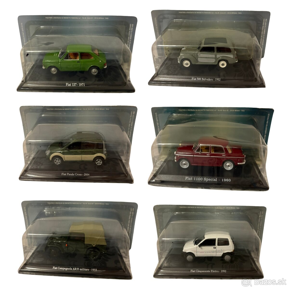 Kovové, zberateľské modely FIAT, mierka 1:43 - 5