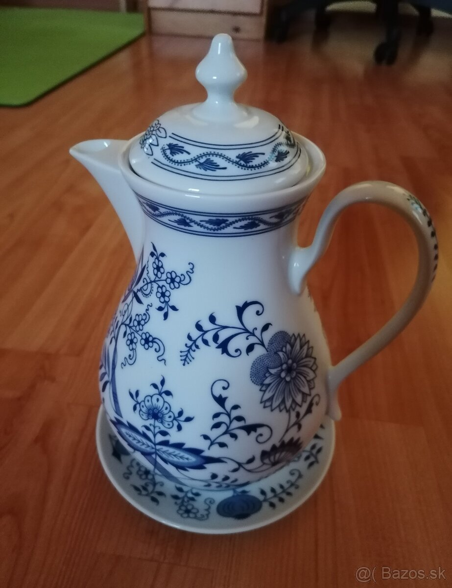 Čajová súprava modrý porcelán - 5