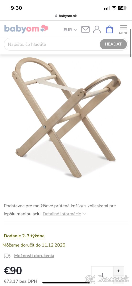 Mojžišov košík na podstavci - 5