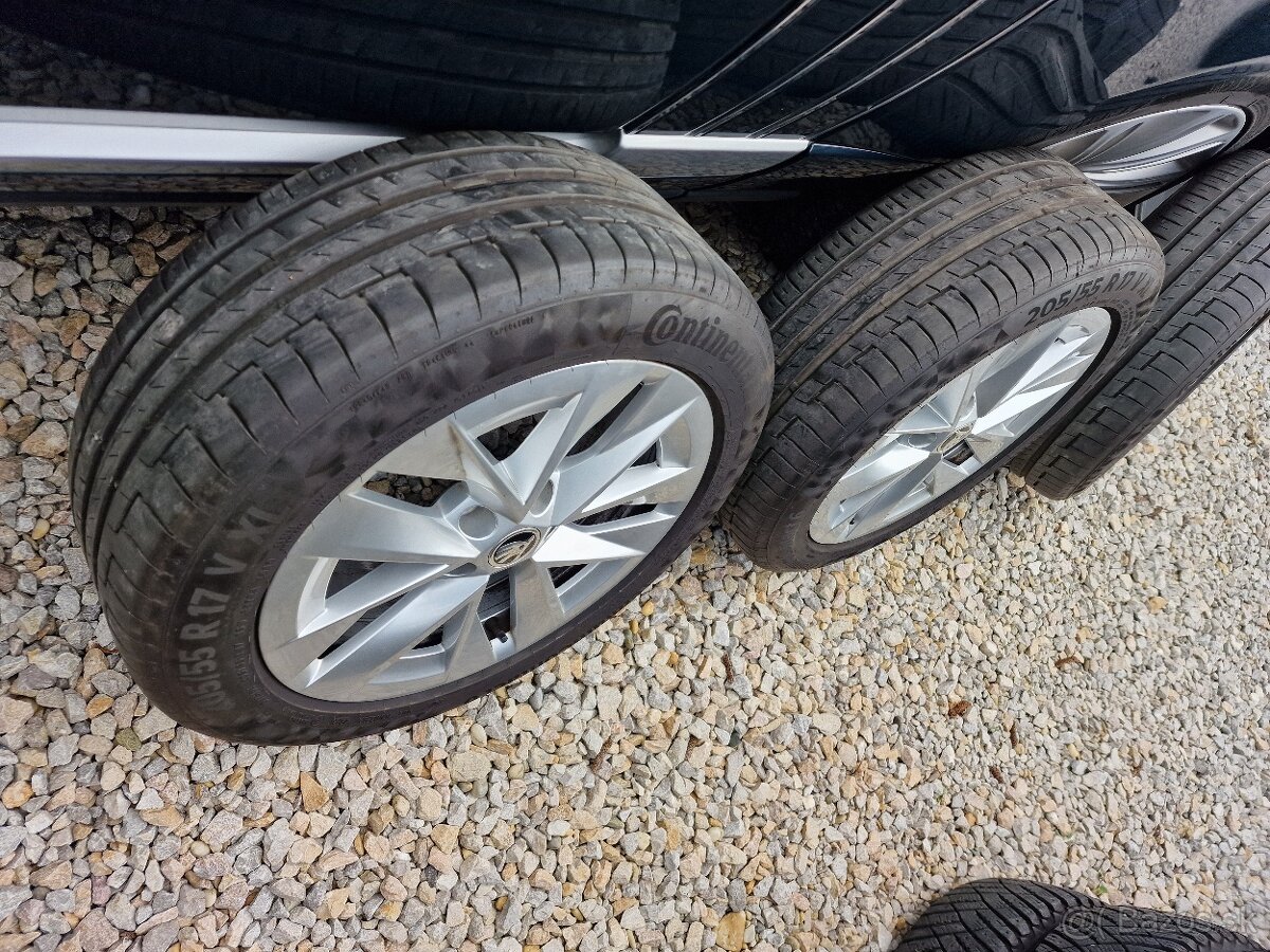 5x112 R17 orig. Škoda Octavia III-IV + 205/55 R17 Conti. - 5