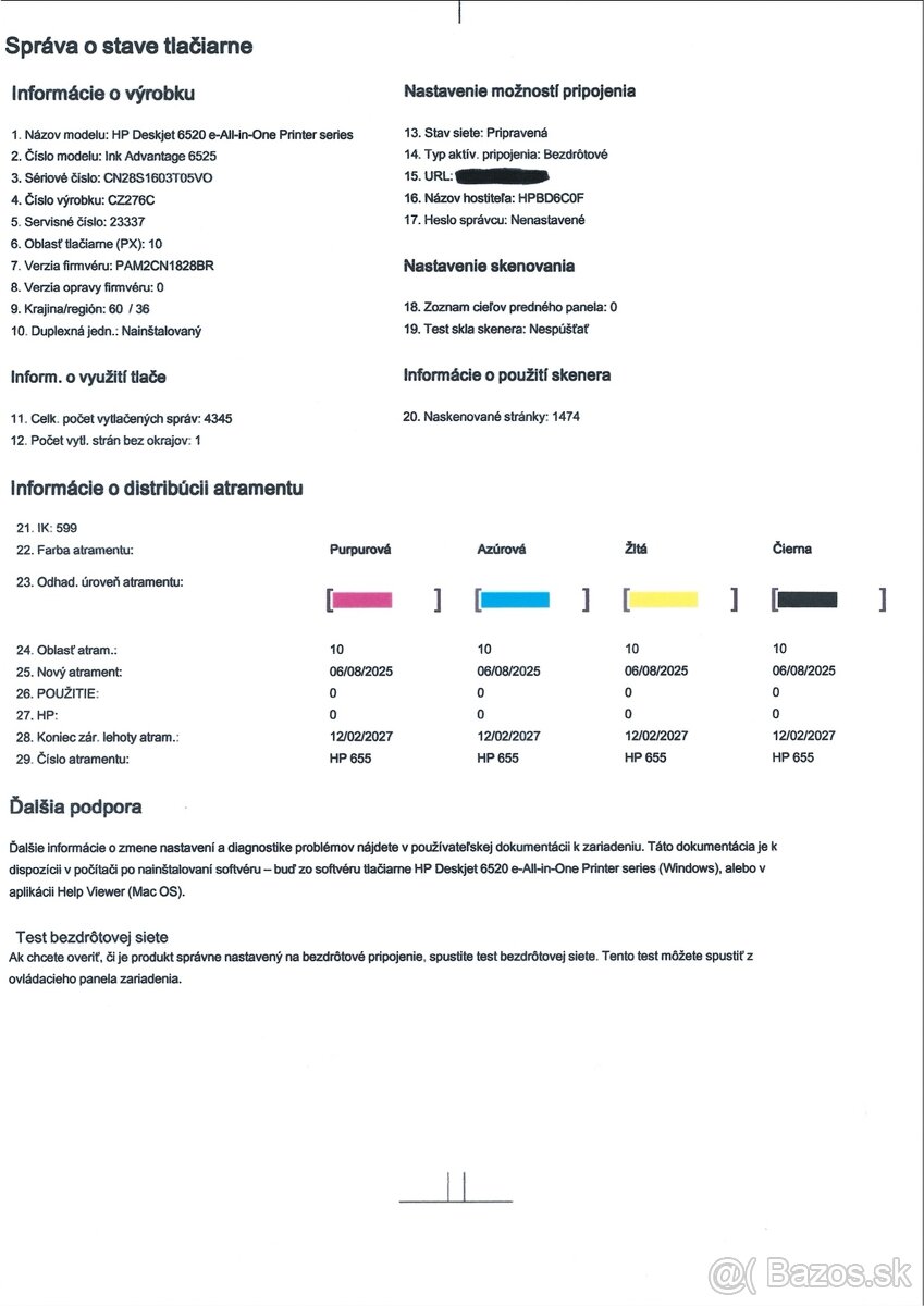 HP Deskjet Ink advantage 6525 - 5