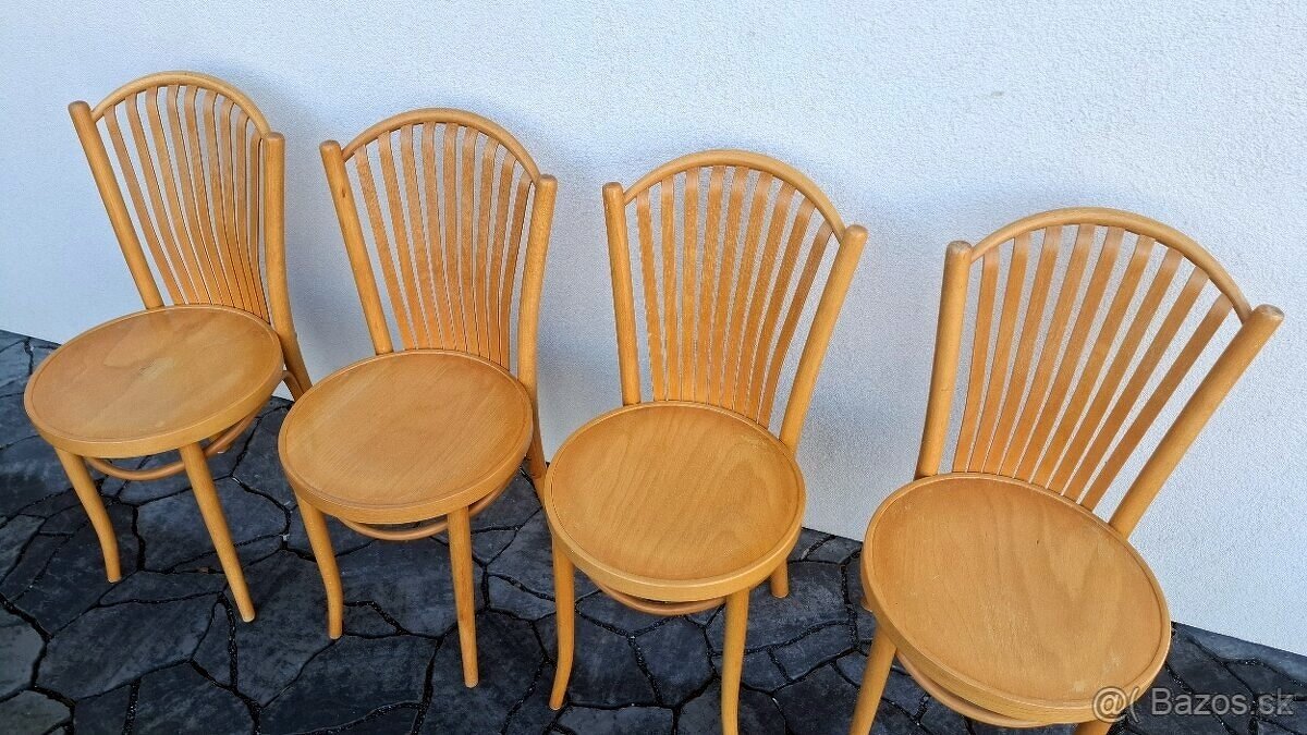 Celodřevěné židle TON 4ks - 5