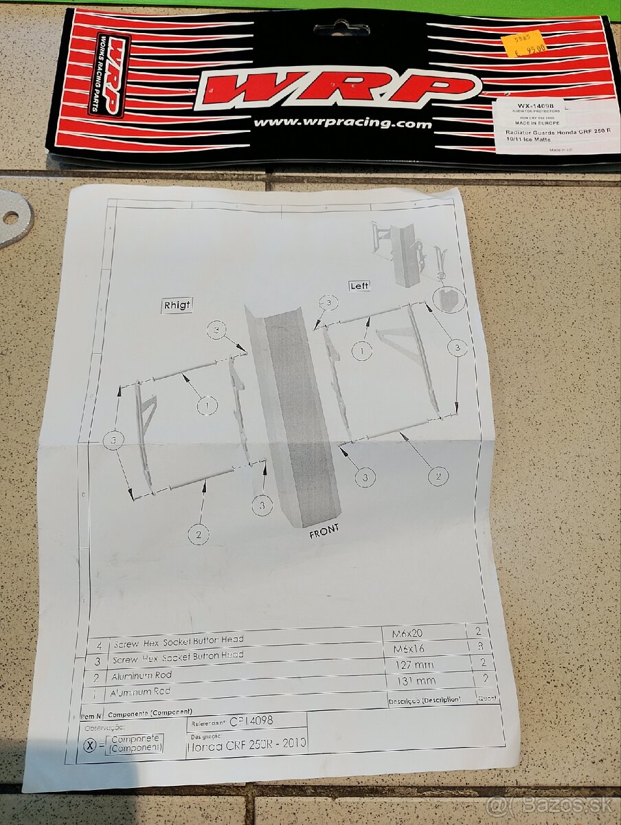 Chrániče chladičov Honda CRF250R 2010-2013 - 5